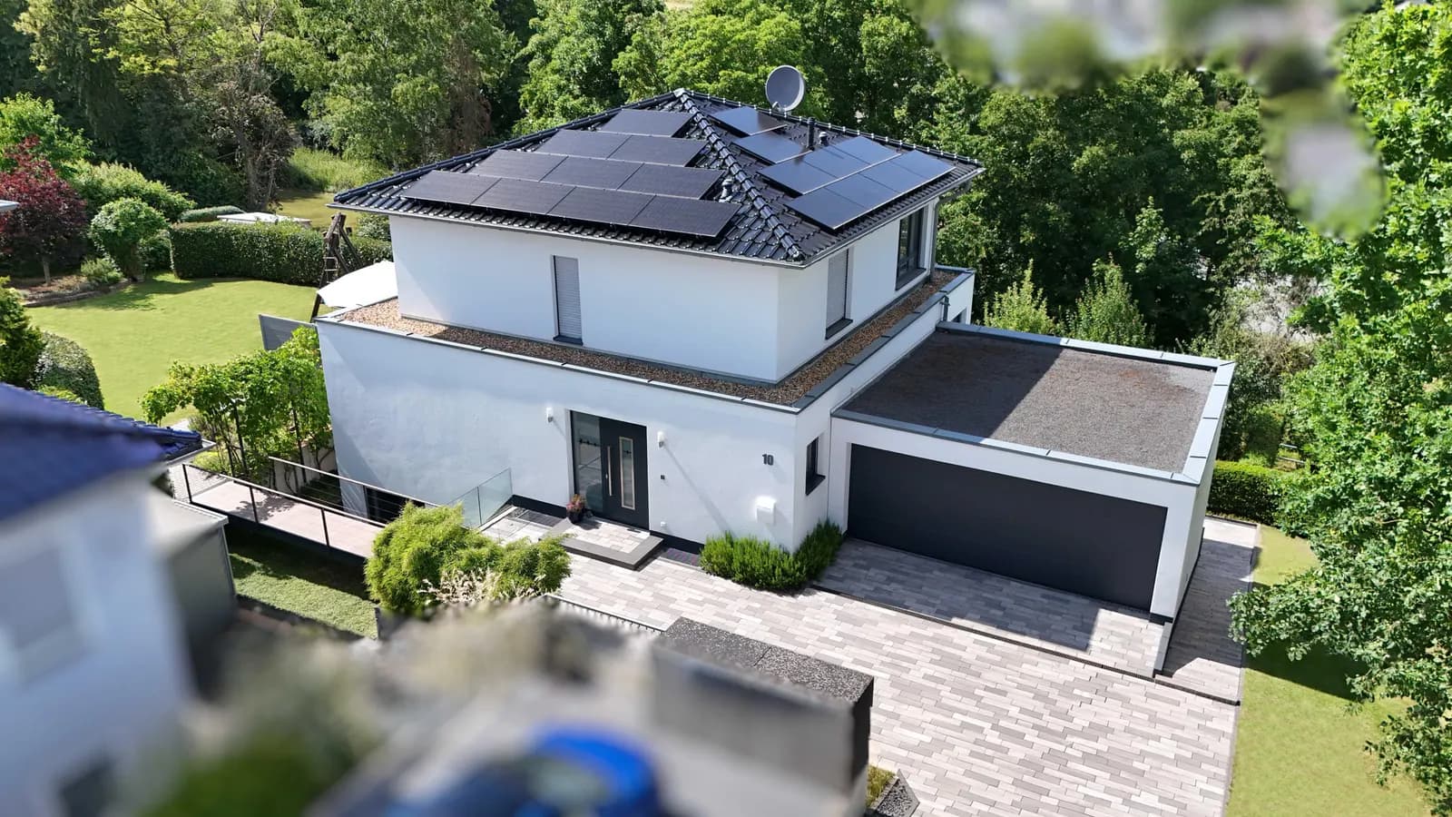 Luftaufnahme, Villa Bornheim